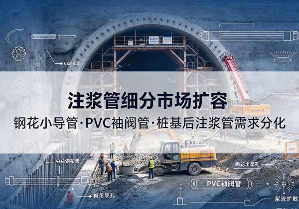 凉州注浆管细分市场扩容，隧道钢花小导管、PVC 袖阀管、桩基后注浆管需求分化