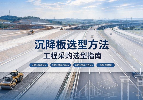 凉州沉降板选择方法